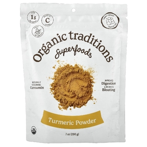 Organic Traditions, Superfoods, порошок из органической куркумы, 200 г (7 унции)