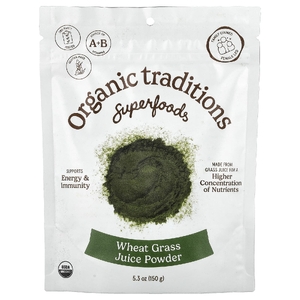 Organic Traditions, Порошок сока из ростков пшеницы, 150 г (5,3 унции)