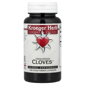 Kroeger Herb Co, гвоздика, 100 вегетарианских капсул (450 мг в 1 капсуле)