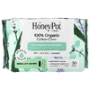 The Honey Pot Company, оболочка из 100% органического хлопка, охлаждающий травяной настой, обычные прокладки, 30 штук