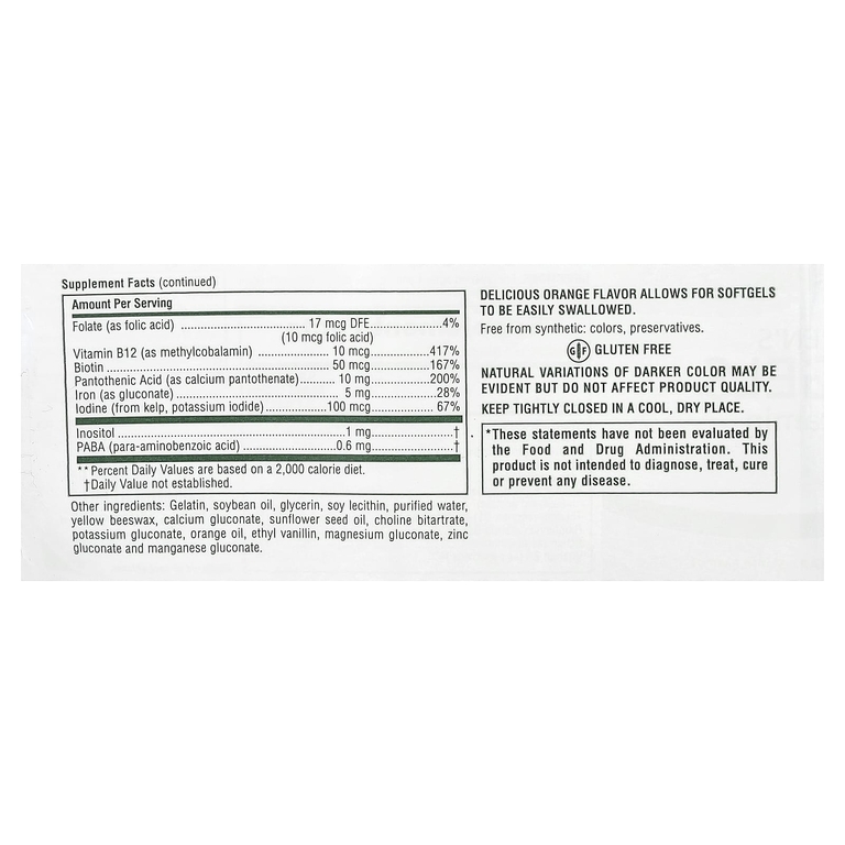 NaturesPlus, Vita-Gels®, мультивитамины для детей, апельсин, 90 капсул