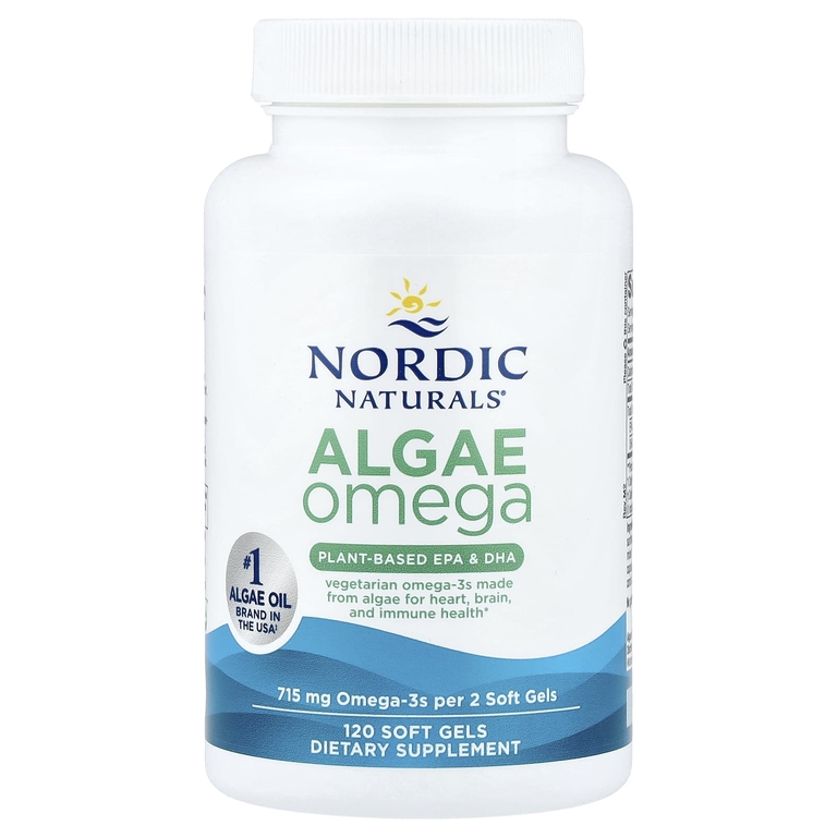 Nordic Naturals, Algae Omega, 120 мягких таблеток (357,5 мг в каждой капсуле)