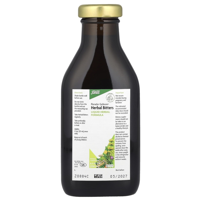 Floradix, Gallexier® травяная горькая настойка, 250 мл (8,5 жидк. Унции)