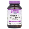Bluebonnet Nutrition, витамин D3, 125 мкг (5000 МЕ), 100 мягких таблеток