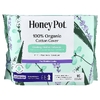 The Honey Pot Company, органический охлаждающий травяной настой, прокладки с крылышками, ночное средство при недержании, 16 шт.