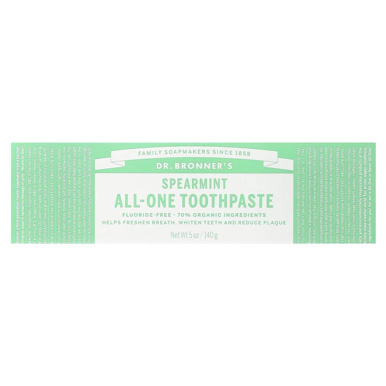 Dr. Bronner's, Зубная паста All-One, мята, 5 унций (140 г)