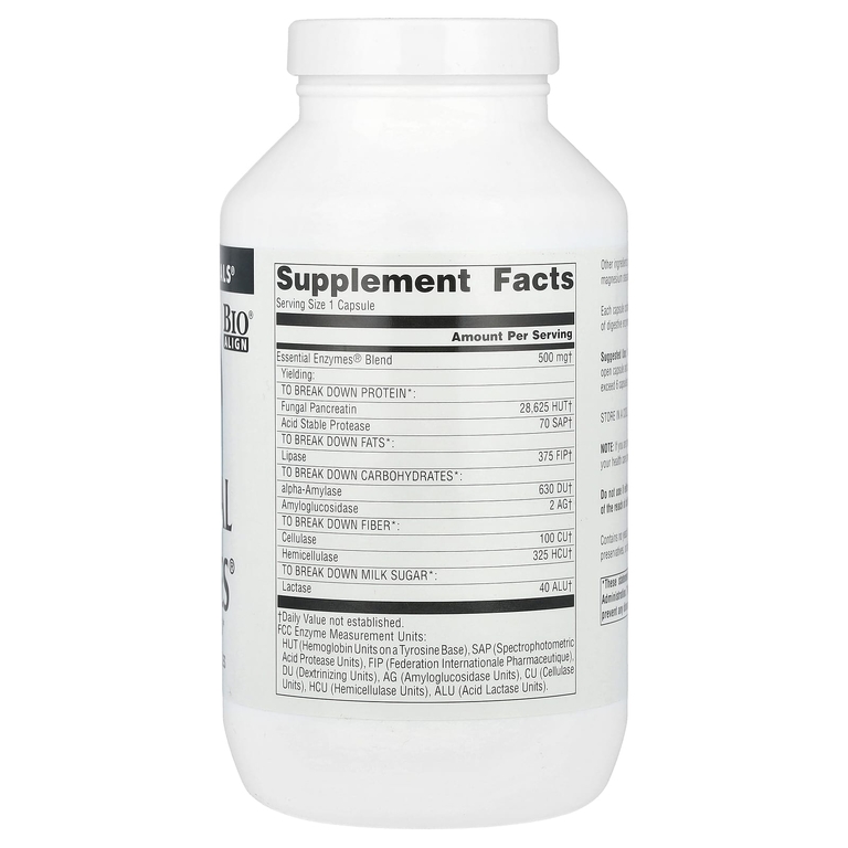 Source Naturals, Daily Essential Enzymes®, 500 мг, 360 капсул