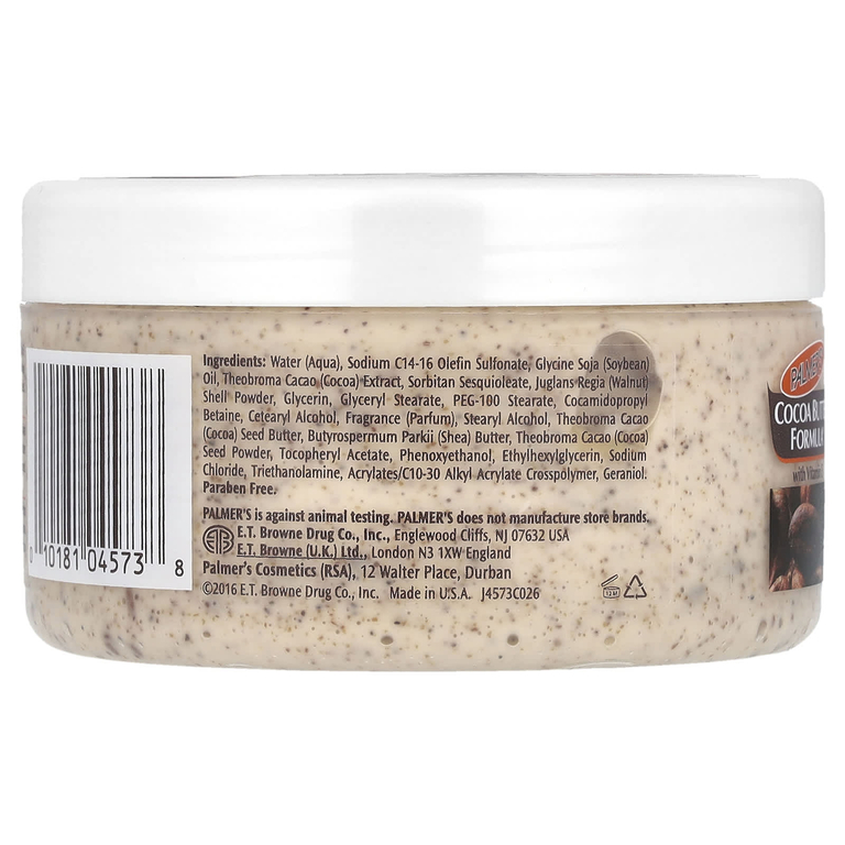 Palmer's, Формула кокосового масла с витамином Е, скраб для тела с какао, 7 унций (200 г)