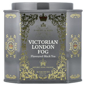 Harney & Sons, черный чай, викторианский лондонский туман, 30 пакетиков, 60 г (2,11 унции)