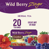 Celestial Seasonings, Травяной чай, Без кофеина, Лесная ягода Зингер, 20 чайных пакетиков, 1,7 унции (47 г)