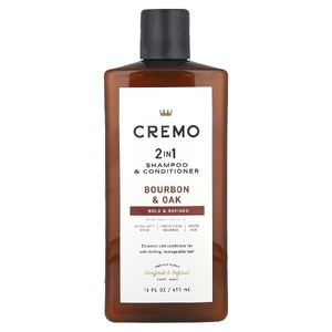 Cremo, 2 в 1, шампунь и кондиционер, № 08, бурбон и дуб, 473 мл (16 жидк. унций)