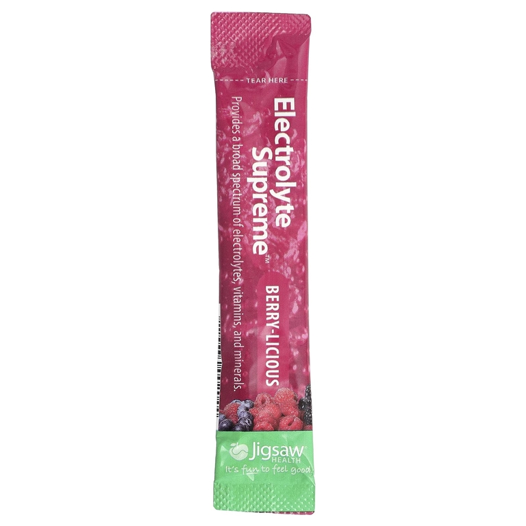 Jigsaw Health, Electrolyte Supreme™ с ягодами и ягодами, 60 пакетиков по 3,4 г