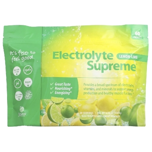 Jigsaw Health, Electrolyte Supreme™ с лимоном и лаймом, 60 пакетиков по 3,8 г