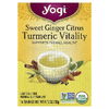 Yogi Tea, Vitality с куркумой, сладкий имбирь и цитрус, без кофеина, 16 чайных пакетиков, 32 г (1,12 унции)