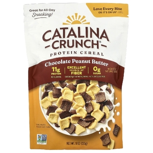 Catalina Crunch, протеиновые хлопья, шоколад и арахисовая паста, 255 г (9 унций)