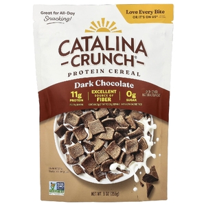 Catalina Crunch, протеиновые хлопья, темный шоколад, 255 г (9 унций)