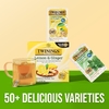Twinings, ароматизированный травяной чай, лимон и имбирь с пробиотиками, без кофеина, 18 чайных пакетиков, 27 г (0,95 унции)