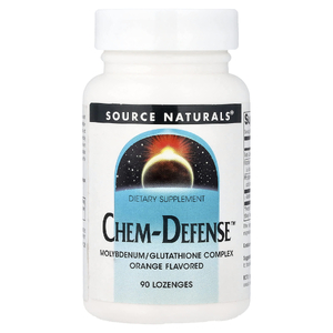 Source Naturals, комплекс с молибденом и глутатионом Chem-Defense™, вкус апельсина, 90 пастилок