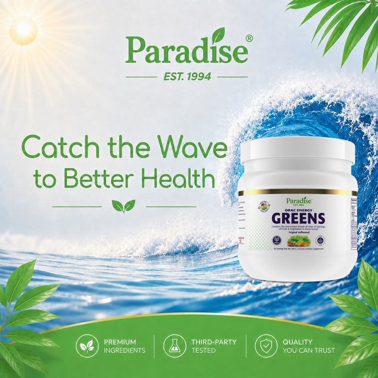 Paradise Herbs, зелень, оригинальная добавка с нейтральным вкусом, 364 г (12,8 унции)