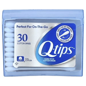 Q-tips, Бумажные палочки, ватные палочки, 30 тампонов (Товар снят с продажи) 