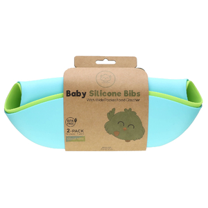 KeaBabies, детские силиконовые нагрудники, Облако Nine, для новорожденных, от 4 лет, 2 шт. (Товар снят с продажи) 