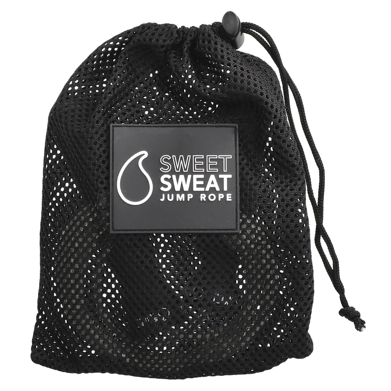 Sports Research, Sweet Sweat, канатная скакалка, черный, 1 скакалка