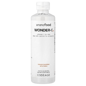 Codeage, Nanofood, Wonder-C, добавка с витамином C, со вкусом апельсина и мандарина, 450 мл (15,22 жидк. унции)