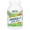 Deva, Веганские омега-3 DHA-EPA, 500 мг, 60 веганских мягких таблеток