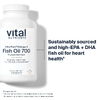 Vital Nutrients, ультрачистый рыбий жир 700, со вкусом лимона, 120 капсул