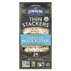 Lundberg, Organic Thin Stackers, воздушные пирожные, черный перец с мелкой солью, с легкой солью, 24 рисовых кекса, 168 г (6 унций)