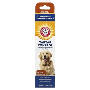 Arm & Hammer, ферментативная зубная паста для собак, для предотвращения образования зубного камня, говядина, 67,5 г (2,5 унции)
