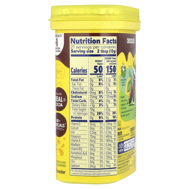 Nesquik, Nestle, порошок, шоколад, 285 г (10 унций)