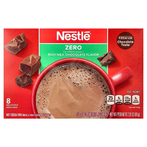 Nestle Hot Cocoa Mix, смесь для приготовления горячего шоколада, насыщенный вкус молочного шоколада, 8 упаковок по 8 г (0,28 унции)