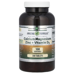 Amazing Nutrition, Amazing Formulas, кальций, магний, цинк и витамин D3, 300 таблеток