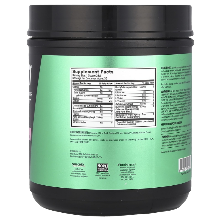 JYM Supplement Science, Pre JYM, высокоэффективное средство перед тренировкой, розовый лимонад, 750 г (1,65 фунта)