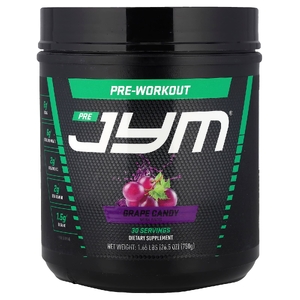 JYM Supplement Science, Pre JYM, высокоэффективная предтренировочная добавка, виноградные конфеты, 750 г (1,65 фунта)