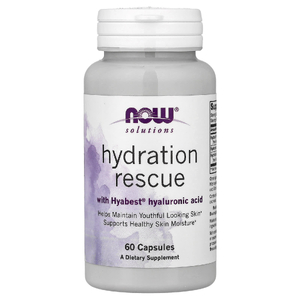 NOW Foods, Solutions, Hydration Rescue с гиалуроновой кислотой Hyabest®, 60 капсул