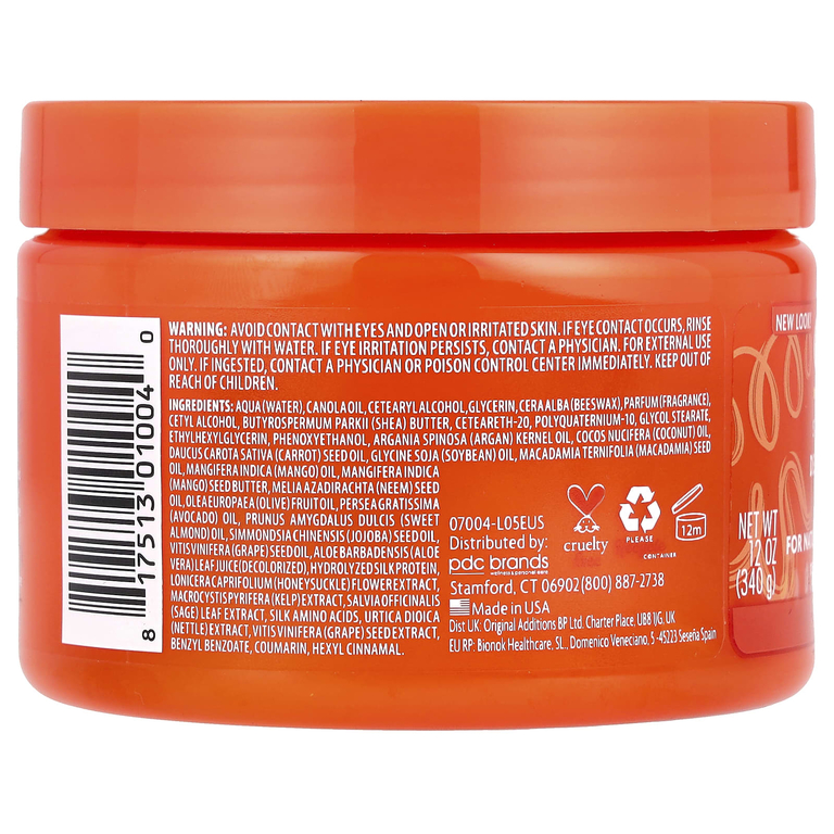 Cantu, Масло ши для натуральных волос, маска для глубокого ухода, 340 г (12 унций)