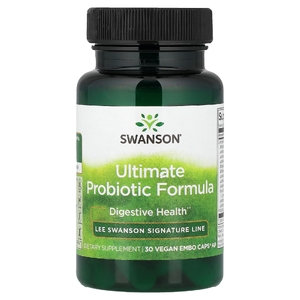 Swanson Vitamins, Улучшенная формула пробиотиков, 30 веганских капсул EMBO®