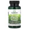 Swanson Vitamins, куркума и чёрный перец, 60 веганских капсул