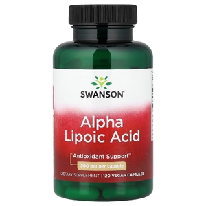 Swanson Vitamins, альфа-липоевая кислота, 300 мг, 120 капсул
