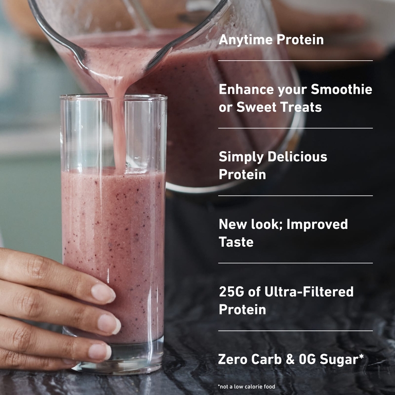  Isopure, протеиновый порошок без углеводов, со вкусом клубники со сливками, 1,4 кг (3,1 фунта)