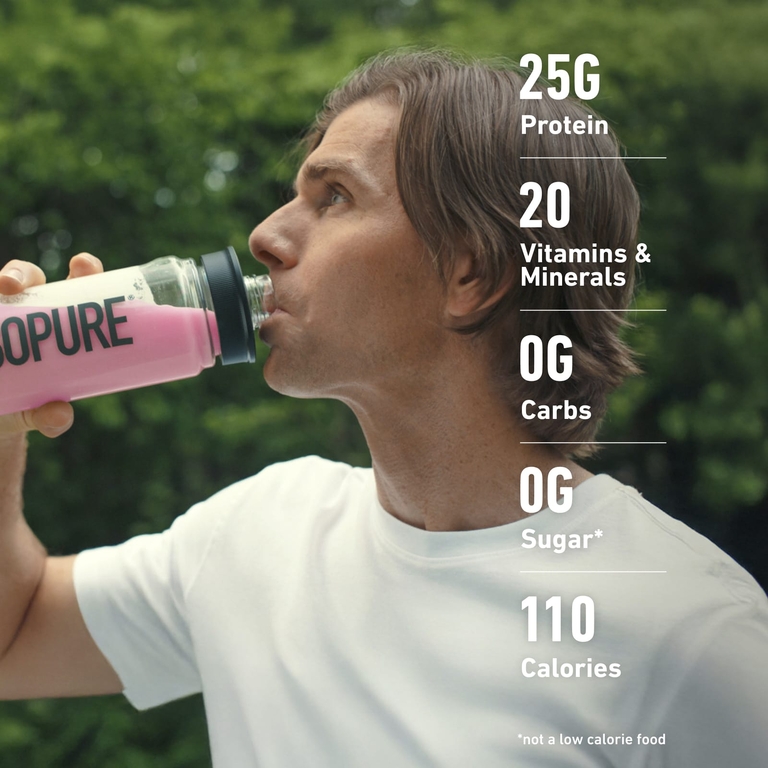  Isopure, протеиновый порошок без углеводов, со вкусом клубники со сливками, 1,4 кг (3,1 фунта)