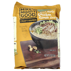 Mike's Mighty Good, Craft Ramen, суп с жареным чесноком и курицей, 63 г (2,2 унции)