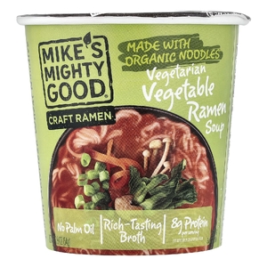 Mike's Mighty Good, Craft Ramen, вегетарианский овощной суп рамен, 54 г (1,9 унции)