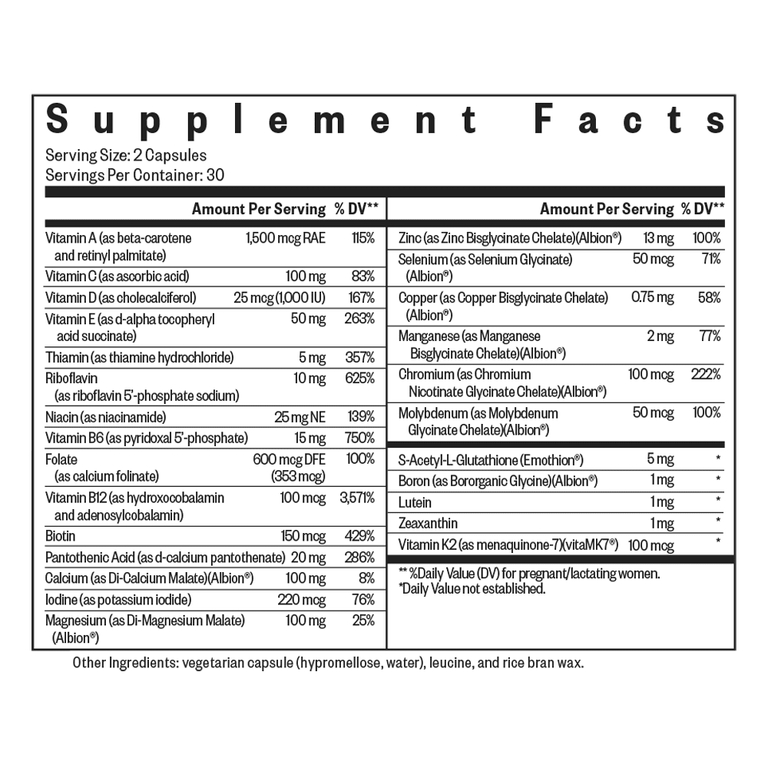 Seeking Health, Prenatal Essentials, пренатальный комплекс, 60 капсул