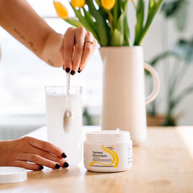 Seeking Health, Optimal Electrolyte, смесь для приготовления напитков с электролитами, вкус лимонада, 190,8 г (6,73 унции)