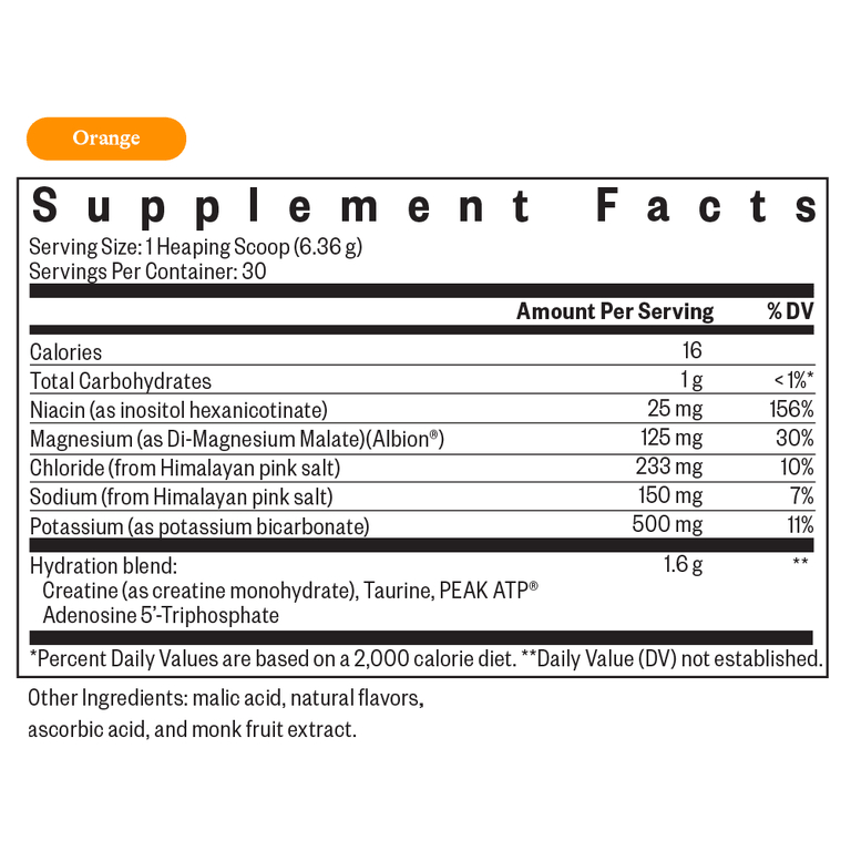 Seeking Health, Optimal Electrolyte, смесь для приготовления напитков с электролитами, вкус апельсина, 190,8 г (6,73 унции)