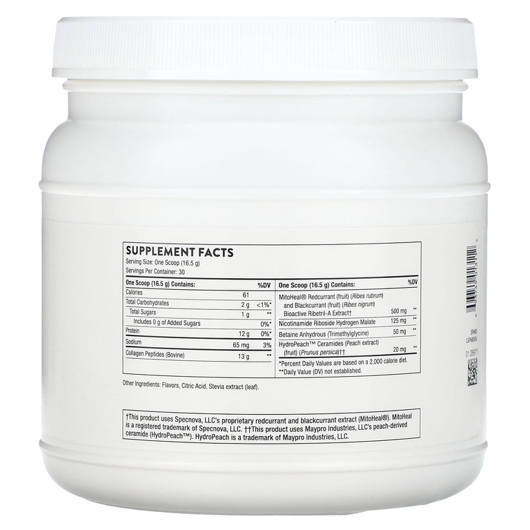 Thorne, Collagen Plus, коллаген с ягодным вкусом, 495 г (1,09 фунта)