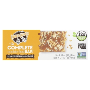 Lenny & Larry's, The Complete Cookie-fied Bar, арахисовая паста и шоколадная крошка, 9 батончиков, 45 г (1,59 унции) (Товар снят с продажи) 